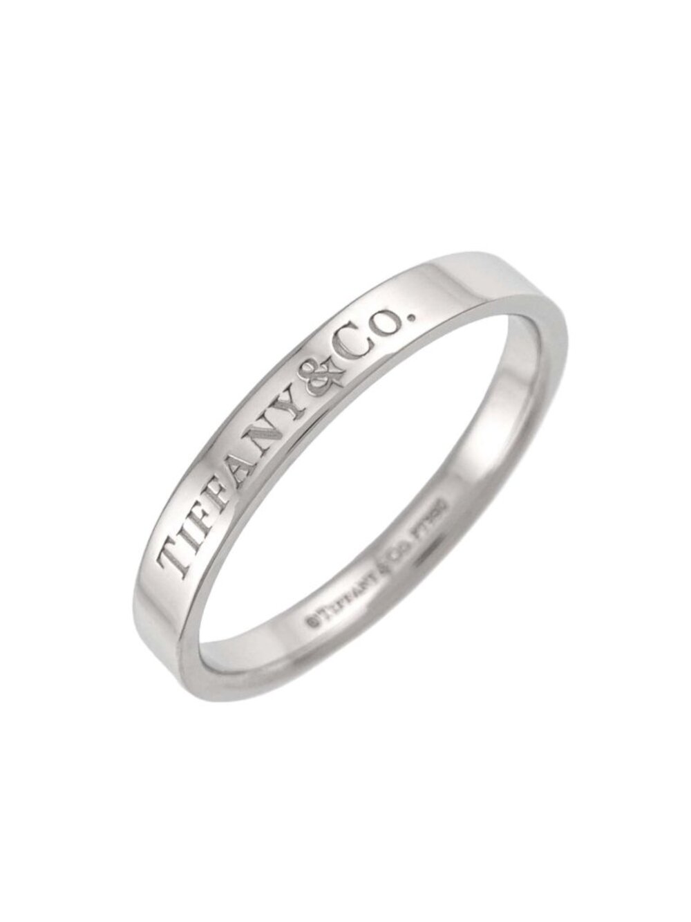 Tiffany & Co Flat Band Ring Platinum